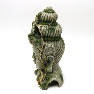 Nova Chegada Buda Fish Tank Decoração Artesanato Ornamento Estilo Chinês Aquário Acessórios Verde Arenito Buda - Product Image 5