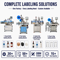 Machine d'étiquetage automatique à grande vitesse Orshang Electric PLC pour bouteilles carrées et rondes avec écran tactile, applicateur d'étiquettes individuelles