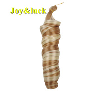 Tresses synthétiques en spirale pour femmes, Extensions capillaires à boucle française, couleur grise ombrée, haute température, vente en gros, 9 pouces