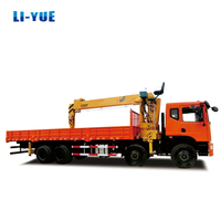 Grue à nacelle hydraulique de 12 tonnes, grue à flèche articulée montée sur camion, télécommande, grue de levage portable à vendre SQ12A5
