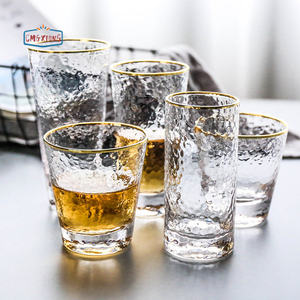 Cốc Thủy Tinh Uống Nước Trái Cây Có Gân Cốc Uống Rượu Whisky Borosilicate Sọc Dọc 300Ml 10Oz Cốc Cho Gia Đình Khách Sạn Nhà Hàng - Product Image 1