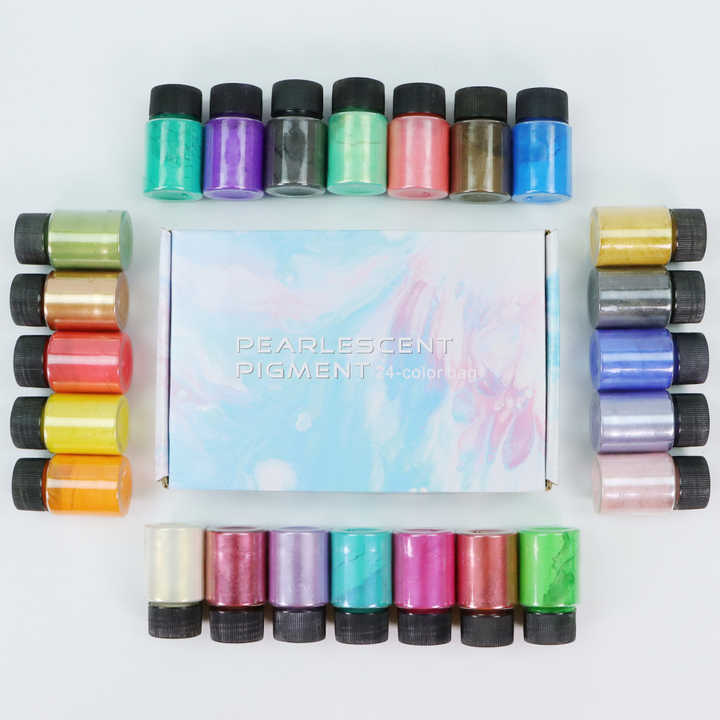 QUARKZMAN 15 g epoxypigmentpoeder van natuurlijke hars, micapoeder voor giethars, autolak, kunst en handwerk, groen fruit