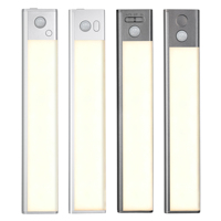 Lumière d'armoire à détecteur de mouvement PIR LED 5V rechargeable OEM avec télécommande, étanche, portable et sans fil pour cuisine et placard