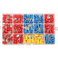 280 connecteurs à sertir 2,8/4,8/6,3 mm, bornes mâles/femelles à fourche/à anneau, 15 types, kit d'isolation en PVC avec contacts en cuivre