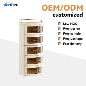 Armoire de rangement roulante en plastique XinHang, chariot de rangement mobile pour la maison, organisateur multi-niveaux en plastique, tiroirs de rangement pour articles divers avec roulettes - Product Image 5