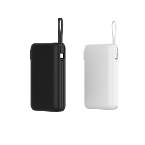 Factory Direct High Capacity 20000mAh <b>Fast</b> <b>Charging</b> 22.5W AC <b>Plug</b> Power Bank With Built-in Cable - Product Image 1