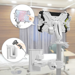 38mm/C Sizes /1.5'' White Security Double Socket Arm VIN-C-8.7C-Lock-white/VIN-C-15C-Lock-white <b>for</b> <b>Tablet</b> Mount - Product Image 5