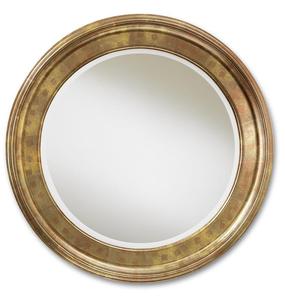 Miroir mural rond moderne tendance en bronze Diam - Product Image 1