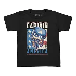 Pour Captain America Funko et Marvel Ensemble de t-shirts surdimensionnés pour hommes Taille M T-shirts sérigraphiés en soie imprimés - Product Image 3