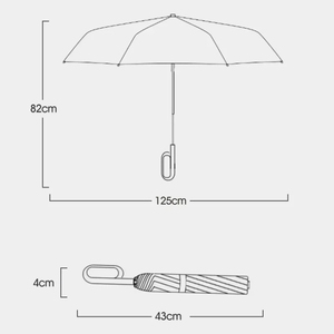 Wholesale Reinforce Ring Clasp Fully Automatic <b>Umbrella</b> Men Women 10 Double Bone Large Folding <b>Windproof</b> Strong Waterproof - Product Image 6