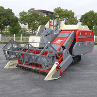 Moissonneuse-batteuse multifonction autopropulsée 88 CV pour riz et blé avec criblage et triage du sol, moteur et boîte de vitesses