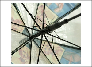 OEM personnalisé 28 pouces 8K impression dôme poignée ronde rose <span class=keywords><strong>transparent</strong></span> <span class=keywords><strong>parapluie</strong></span> - Product Image 5