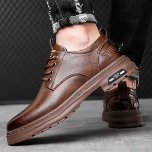 Zapatos Casuales de Hombre con Cordones, Punta Cuadrada, Ligeros, Transpirables y Antideslizantes, Estilo Británico, de Caña Baja, con Cierre Abierto, Novedad Primavera 2026 - Product Image 4