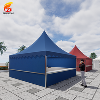 Duocai Auvent de salon extérieur personnalisé 3x3m 5x5m 6x6m Tente pagode avec cadre en alliage d'aluminium à vendre