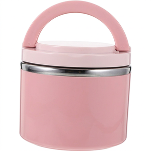 Lonchera Térmica Aislada de Acero Inoxidable 304, Contenedor de Alimentos Portátil con Asa de Transporte y Logotipo Personalizado - Product Image 1