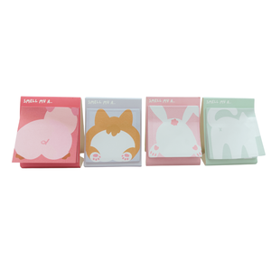 Creative Novelty Pig <b>Butt</b> Shape Standing Scented Self Adhesive IFRA Compliant Customizable Kids Student Memo <b>Pad</b> - Product Image 5