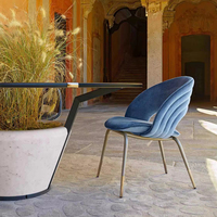 Modernes Design Luxus 8-Sitzer Tischset mit runden Marmor Esszimmers tühlen für Hotels-Holz Klapptische