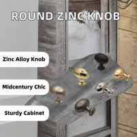 Poignées et boutons de meubles de chambre à coucher en alliage de zinc, style Mid-Century Modern, accessoires de quincaillerie à trou unique, finition brossée