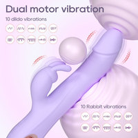 Vibrateur réaliste rétractable à perles péristaltiques pour femmes, avec poussée automatique, pour usage intime féminin - Érotique pour adultes