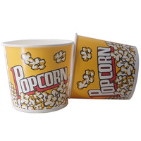 Seau à pop-corn d'attaque en plastique, 50 pièces, en papier jetable, 32oz, 36oz, papier de qualité alimentaire, 50000 pièces