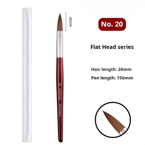 Hot-selling Nail Art <b>Brush</b> Engraving Pen Nail Powder <b>Brush</b> Wooden Handle Can Be Customized with Kolinsky Hair Nail <b>Brush</b> - Product Image 6
