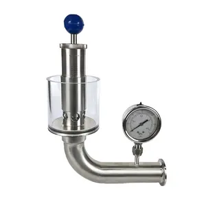 Aohoy stainless steel sanitary homebrew tri clamp Air evacuation ss beer spunding valve for fermentation