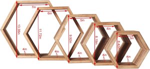 Wholesale Custom Excellent Quality Floating <strong>Hexagon</strong> <strong>Shelves</strong> <strong>Wood</strong> <strong>Hexagon</strong> <strong>Shelf</strong> - Product Image 5
