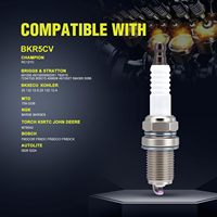 Bougie d'allumage en acier allié RC12YC 14 mm pour tondeuse à gazon OLIVER BS 491055 491055S 692051 792015 5066 Kohler 25 132 12-S M78543 (Pack de 4)