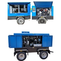 Compresseur d'air à vis lubrifié au diesel Liutech LUY150-15A 24V, refroidi par air, 15 bars, 530 CFM, portable, industriel, mini-excavateur