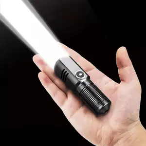 Su geçirmez Xhp50 Led Mini Usb Torch şarj edilebilir yakınlaştırma balıkçılık fener PoweArful Linterna taşınabilir cep kamp el feneri