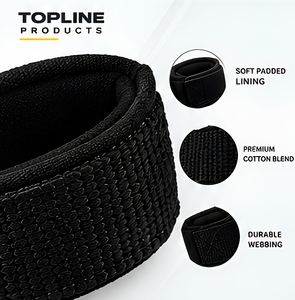 Bandes de soutien pour poignets Topline Products, fermeture à boucle réglable, entraînement de force, musculation, plusieurs couleurs disponibles - Product Image 4