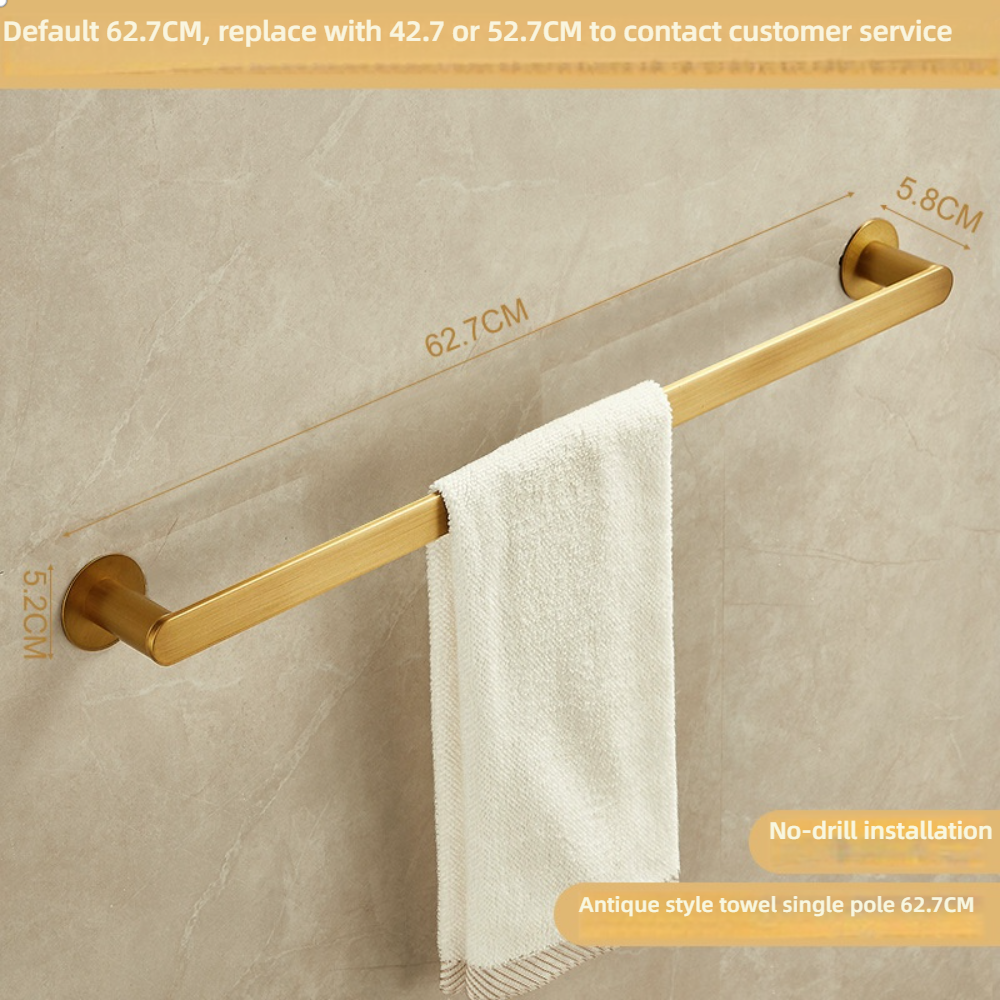 Non-drilled model, antique single pole, 62.7 cm long