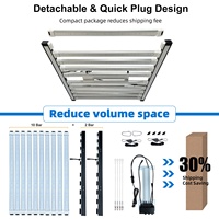 Équilibré PPFD 1000W 800W Led élèvent la lumière APP contrôle 3 canaux gradation plante d'intérieur Samsung Lm301h Evo élèvent des lumières