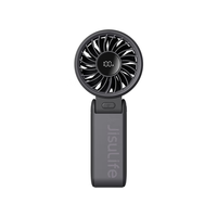 Jisu Life7 5000mAh Petit ventilateur pliable portable à porter autour du cou, ventilateur haute vitesse, recharge USB, puissance super forte