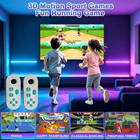 Konsol Game TV 4K HD dengan Sensor Gerak, Kontrol Gerakan Tubuh, Android Box, Pengontrol Nirkabel 2.4GHz, Hiburan Rumah