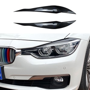 Pegatina Decorativa para Faros Delanteros BMW Serie 3 F30 F31, Textura de Carbono Negro Brillante, Adhesivo Exterior para Modificación de Automóviles - Product Image 1