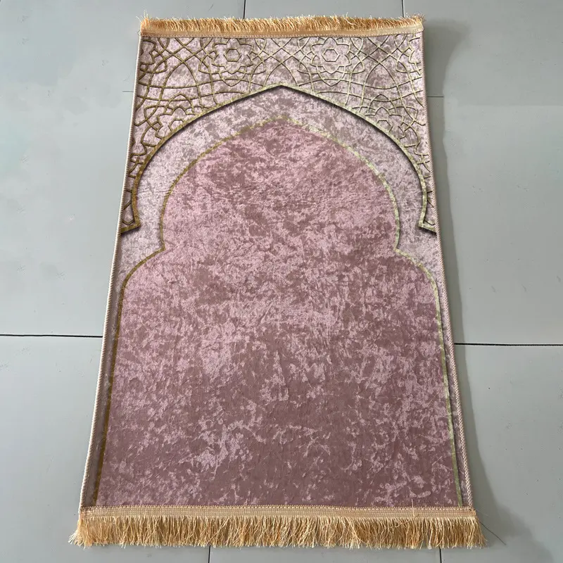 Мусульманский исламский молитвенный коврик, моющийся ковер, высококачественный полиэфирный молитвенный коврик, переносное складное одеяло