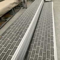 Panneau mural sandwich en acier EPS de couleur brique, imperméable, anti-corrosion, 20 mm, pour la rénovation de bâtiments et les façades