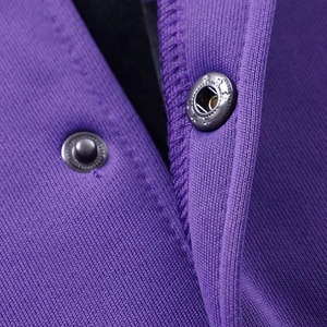Men's Purple <b>White</b> Varsity <b>Jacket</b> Regular Fit Solid Color Plus Size Varsity <b>Jackets</b> New <b>Jackets</b> For Men New Trending Quality - Product Image 4