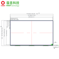 Écran LCD TFT LED rétroéclairé K&D de 18,5 pouces, 1920x1080, luminosité élevée de 400 cd/m², angle de vision de 89°, contraste de 1000:1, 72% NTSC, LVDS, noir normal, 14 ms