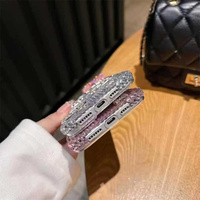 Coque de téléphone antichoc mignonne scintillante avec paillettes et diamants pour iPhone 17 Pro Max – Accessoires de téléphone en gros pour filles et femmes
