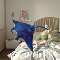 Animaux de la mer doux peu profonds jouets en peluche Simulation Mobulidae raies manta PP coton rempli de jouets en peluche