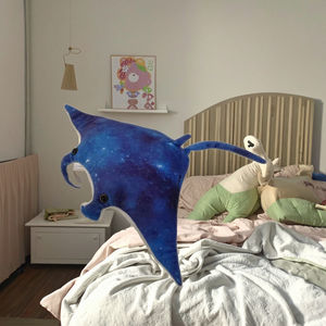 Morbidi animali di mare poco profondi peluche di simulazione Mobulidae <span class=keywords><strong>Manta</strong></span> Rays PP peluche ripieni di cotone - Product Image 3