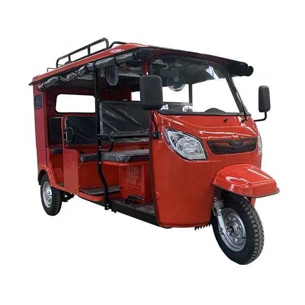 6 Passenger Auto Rickshaw Taxi 150cc Gasoline KeKe Bajaj Motor Tricycles