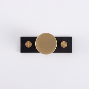 Brushed Brass and <strong>Black</strong> Furniture Hardware Cabinet <strong>Door</strong> Handle and <strong>Knob</strong> for Kitchen Drawer Wardrobe Use for Home Furnishing - Product Image 2
