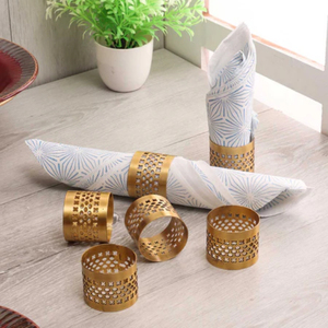 Porta Servilletas de Metal Dorado de Lujo Nórdico para Fiestas, Diseño Redondo Resistente, Sostiene Grandes Paquetes Verticalmente, Toma Poco Espacio - Product Image 2