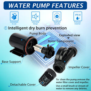 من المصنع مباشرة 2600GPH Koi bond أفضل سعر قابل للتخصيص حديقة شلال مياه الدورة الدموية - Product Image 4