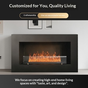 <span class=keywords><strong>Cheminée</strong></span> à alcool nordique <span class=keywords><strong>murale</strong></span> intelligente à feu véritable pour hôtel et gîte, chauffage encastré à bio<span class=keywords><strong>éthanol</strong></span> économe en énergie - Product Image 3