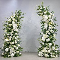 Arco de Flores Artificiales Personalizado Z04, Decoración para Fondo de Boda, Fácil Montaje