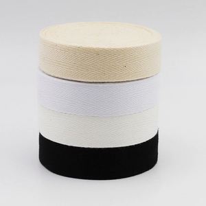 Wholesale Herringbone Cotton Webbing 1" 25mm <b>Edge</b> Band 1.5 Inch Cotton Binding Twill Bamboo Webbing <b>Tape</b> for Garment - Product Image 3